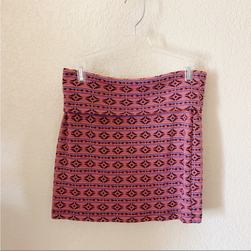 Nollie Aztec Knit Mini Skirt
